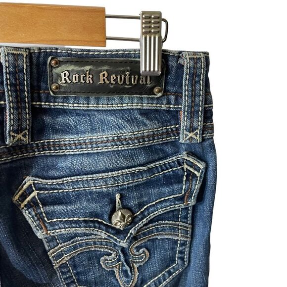 Rock Revival Y2K Debbie Boot Cut Low Rise Jeans Size 26 - Picture 5 of 7